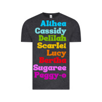 Vintage Black althea cassidy name woman mans Vintage Tee - linhVisuals
