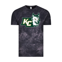 Cloud Black keuka college wolf vectorized Vintage Tee - linhVisuals