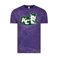 Cloud Purple keuka college wolf vectorized Vintage Tee - linhVisuals