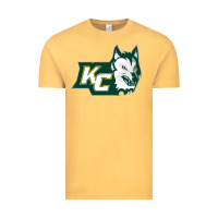 Vintage Mustard keuka college wolf vectorized Vintage Tee - linhVisuals