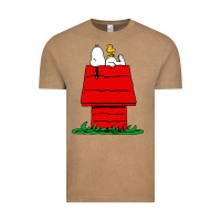 Vintage Coffee peanuts the doghouse Vintage Tee - linhVisuals
