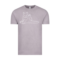Vintage Zinc cat butt white Vintage Tee - linhVisuals
