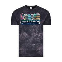 Cloud Black charleston rainbow road   charleston south carolin Vintage Tee - linhVisuals