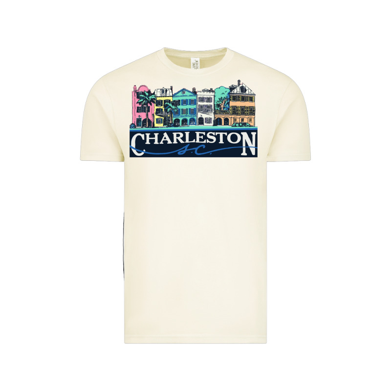 Charleston Rainbow Road   Charleston South Carolin Vintage Tee by linhVisuals | Teevron
