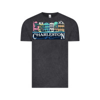 Vintage Black charleston rainbow road   charleston south carolin Vintage Tee - linhVisuals