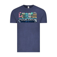 Vintage Denim charleston rainbow road   charleston south carolin Vintage Tee - linhVisuals