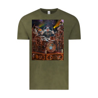 Vintage Olive Neil Peart cool Vintage Tee - linhVisuals