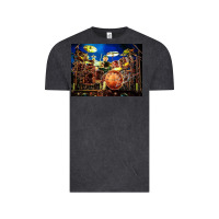 Vintage Black Neil Peart encore Vintage Tee - linhVisuals