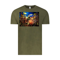 Vintage Olive Neil Peart encore Vintage Tee - linhVisuals