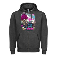 Charcoal Heather skeleton baby it's cold outside Zipper Hoodie - FaDigitalArtStudio