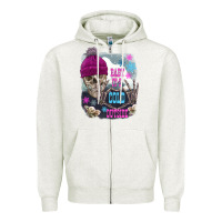 Oatmeal Heather skeleton baby it's cold outside Zipper Hoodie - FaDigitalArtStudio