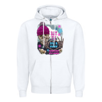White skeleton baby it's cold outside Zipper Hoodie - FaDigitalArtStudio