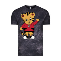 Cloud Black daniel tigers neighborhood Vintage Tee - linhVisuals