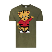 Vintage Olive daniel tigers neighborhood Vintage Tee - linhVisuals