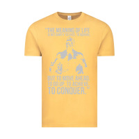 Vintage Mustard schwarzenegger arnie Vintage Tee - linhVisuals