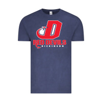 Vintage Denim red de dickinson college vectorized Vintage Tee - linhVisuals