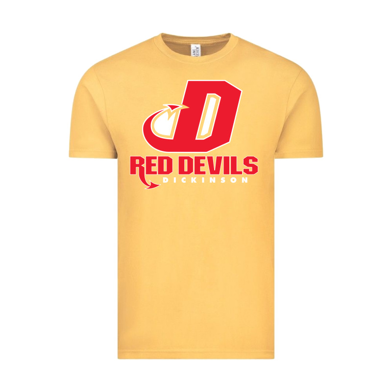 Red De Dickinson College Vectorized Vintage Tee by linhVisuals | Teevron