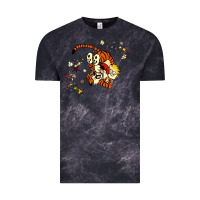 Cloud Black calvin Vintage Tee - linhVisuals