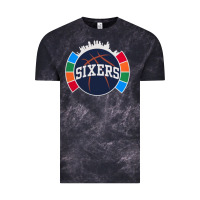 Cloud Black sixers basketball Vintage Tee - linhVisuals