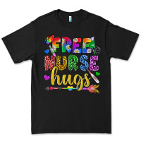 Black Free Nurse Hugs Pride LGBTQ+ Premium Tee - BundleAndBundleShop