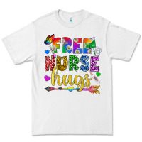 White Free Nurse Hugs Pride LGBTQ+ Premium Tee - BundleAndBundleShop