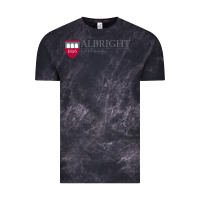 Cloud Black albright college vectorized Vintage Tee - linhVisuals