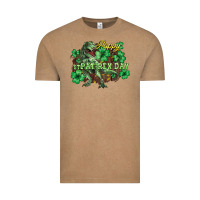 Vintage Coffee s day t rex Vintage Tee - NancyCooperArtShop