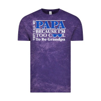 Cloud Purple they call me papa because i'm too cool to be grandpa Vintage Tee - linhVisuals
