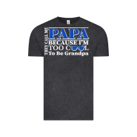 Vintage Black they call me papa because i'm too cool to be grandpa Vintage Tee - linhVisuals