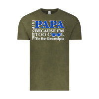 Vintage Olive they call me papa because i'm too cool to be grandpa Vintage Tee - linhVisuals