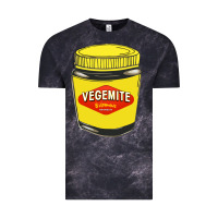 Cloud Black vegemite Vintage Tee - linhVisuals