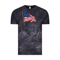 Cloud Black American flag Vintage Tee - linhVisuals