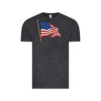 Vintage Black American flag Vintage Tee - linhVisuals