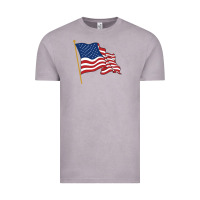 Vintage Zinc American flag Vintage Tee - linhVisuals