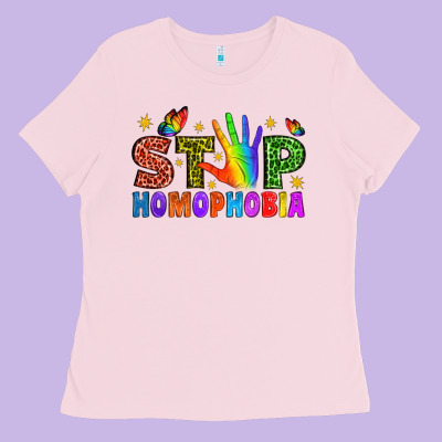 Western Stop Homophobia Ladies Tee Designed By Bundleandbundleshop