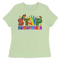 Matcha Western Stop Homophobia Ladies Tee - BundleAndBundleShop