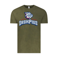 Vintage Olive lehigh valley ironpigs Vintage Tee - linhVisuals
