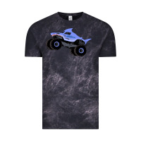 Cloud Black Monster Truck Megalodon Vintage Tee - linhVisuals