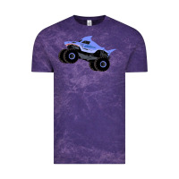Cloud Purple Monster Truck Megalodon Vintage Tee - linhVisuals