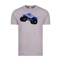 Vintage Zinc Monster Truck Megalodon Vintage Tee - linhVisuals