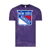 Cloud Purple Ny rangers Vintage Tee - linhVisuals