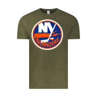 Vintage Olive Ny islanders Vintage Tee - linhVisuals