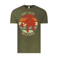 Vintage Olive say less do lesser funny sloth Vintage Tee - linhVisuals