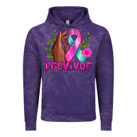 Cloud Purple Previvor Breast Cancer Vintage Hoodie - NancyCooperArtShop