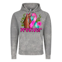 Cloud Rock Previvor Breast Cancer Vintage Hoodie - NancyCooperArtShop
