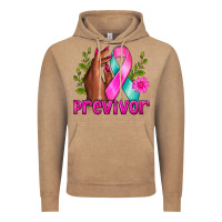 Vintage Coffee Previvor Breast Cancer Vintage Hoodie - NancyCooperArtShop