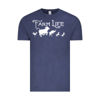 Vintage Denim FARM LIFE ANIMAL Vintage Tee - linhVisuals