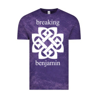 Cloud Purple BREAKING BENJAMIN - BLACK AND WHITE Vintage Tee - linhVisuals