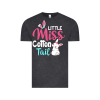 Vintage Black little miss cottontail easter Vintage Tee - linhVisuals