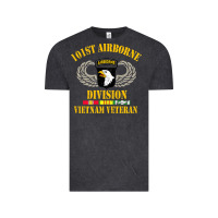 Vintage Black Airborne 101st division Vintage Tee - linhVisuals